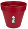 Elho Loft Urban Round 40 - Vasi per Piante da Esterno - Ø 38.5 x H 35.3 cm - Rosso/Cranberry Red