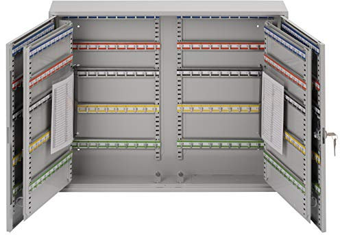 Sterling KC400HL Heavy Duty Double Door Key Cabinets, Grey