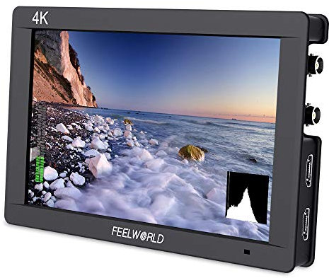 FEELWORLD FW703 7 Pulgadas IPS 3G SDI 4K HDMI DSLR Monitor Full HD 1920 x 1200 en cámara Monitor de Campo con histograma para estabilizador de cámaras Rig