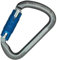 KONG Large MULTIUSE Twist Lock Carabiner DE Aluminio, Gris/Cian