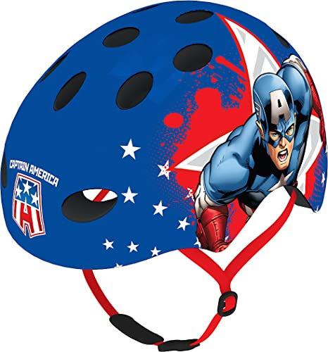 Disney Captain America Sporthelm, Mehrfarbig, M