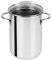 CRISTEL®, Casserole à asperges en acier inoxydable 18-10, construction 3 plis, finition brillante, passe au lave-vaisselle, four, tous feux + induction, collection Extras, fabriqué en France, 15,2 x