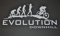 myrockshirt Evolution Downhill ca 20cm AFFE Aufkleber Sticker Autoaufkleber Profi-Qualität Sticker UV-fest