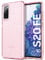 ULAK Galaxy S20 FE 5G Hülle Glitzer, Galaxy S20FE Durchsichtige Schutzhülle Hard TPU Bumper Handyhülle Stoßfest Phone Case für Samsung Galaxy S20 FE 5G 6,5 Zoll - Rosa