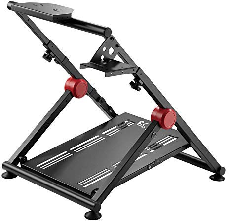 NanoRS RS155 Simulatore di Corsa Supporto per Volante per Gioco Pieghevole Regolabile Racing Simulator Gaming Pedali Leva del Cambio
