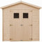 Casa da giardino in legno naturale CON PAVIMENTO IMPREGNATO H228x222x233 cm/4,08 m²- Magazzino esterno con finestre - Capanno da giardino TIMBELA M351+M351G
