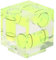 Akozon Cold Shoe Level, Triple 3 Axis Cold Shoe Bubble Spirit Level Cold Shoe Bubble Level Camera Cold Shoe Cover Three-Dimensional Square 3-Axis Bubble Air Level Universal for Digital Camera