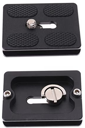 PU50 QR 50mm Quick Release Plate with Solid Aluminium Compatible with AS Standard Benro Arca Swiss Tripod Ball Head