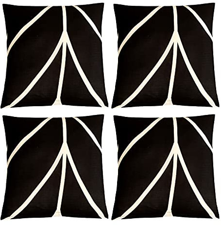 Feilaxleer Kissenbezug 45x45 cm,Elastische Kissenbezüge Zierkissenbezug für Autos Couch Sofa Wohnkultur (4er Set,C)