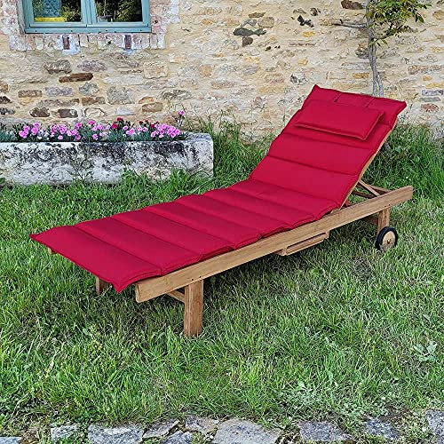 Teck'Attitude Matelas Framboise pour Bain de Soleil