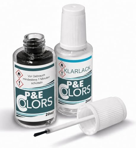 F1COLORS Lackstift Set für MERCEDES 147/9147 ARKTIKWEISS 2x20ml inkl.6xTupfer #24