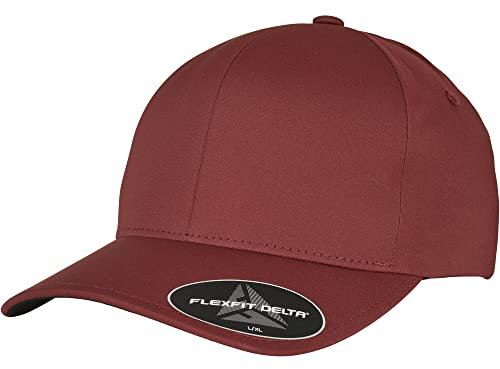 Flexfit Unisex Delta Baseballkappe, Maroon, L-XL