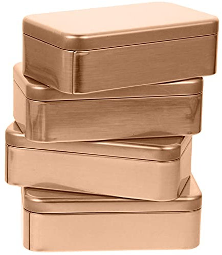 4 Stück Geschenkverpackung Eisenkiste Kleinkindspielzeug Dosenbehälter Spielzeuge Süßigkeiten Etiketten Massenspielzeug Weißblechdosen Weißblech Dose Zinn Teedose