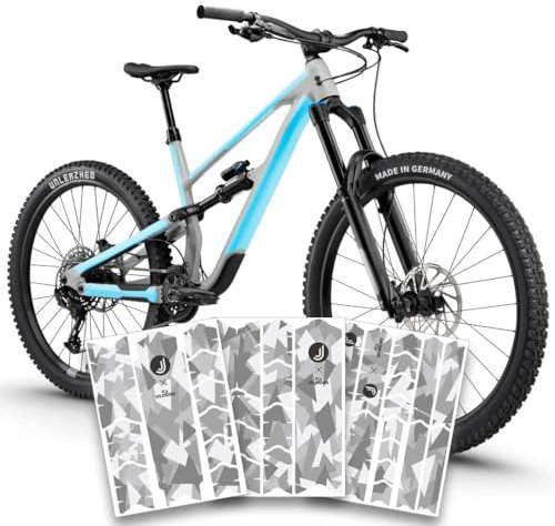 unleazhed Bike Protection BP01 Frame Jasper JAUCH Edition MATT| Rahmenschutzfolie für Mountainbikes | Made in Germany | 35 -teiliges komplett Rahmenschutz-Set | extrem reißfest