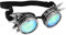 Alomejor Halloween-Kaleidoskop-Brille, Regenbogen-Kristalllinsen, Verstellbare Trippige Psychedelische Steampunk-Brille (Antikes Silber)