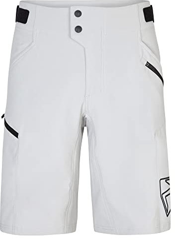 Ziener Herren NONUS Fahrrad-Shorts mit Innenhose - Mountainbike/Outdoor/Freizeit - atmungsaktiv,schnelltrocknend,gepolstert, Dusty Grey, 60