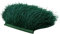 2M Natürliche Straußenfedern Fringe Trim,Straußenfeder Borte Fransen mit Satinband für DIY Tuch Kleid nähen Handwerk Weihnachten kostüme Dekoration Halloween Federband Bastelzubehör,Dunkelgrün
