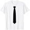 Krawatte gedruckte Fake Anzug Hemd Schlips lustig verkleidet T-Shirt