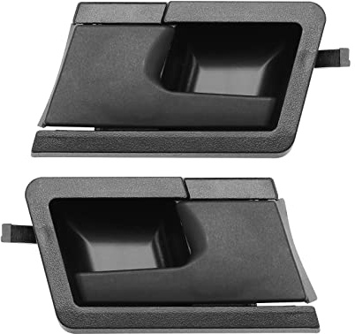 1 Pair Car Front Interior Door Handles Left & Right Compatible with Transporter T4 1990-2002 701837020U71 & 701837019U71 Automotive Parts Plastic Black