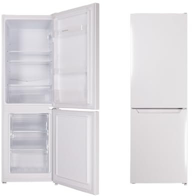 Respekta Stand Kühl-Gefrier-Kombination / 109 L Kühlanteil / 48 L Gefrieranteil /mit regelbarem Thermostat und Eiswürfelbereiter / KG144W-37 / (H) 144 x (B) 47,4 x (T) 49,5 cm / 39 dB / Weiß