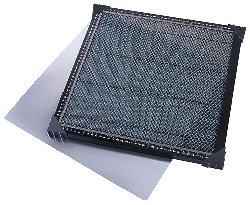 CNCYEAH Tavolo da lavoro a nido d'ape, laser Honeycomb,controsoffitto a nido d'ape, 500 x 500 x 22 mm, compatibile con diverse macchine per incisione