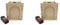 VENEKA Lot de 2 portes d'ascenseur en bois 1 maison maison garage modèle porte électrique kit bricolage technologie jouet