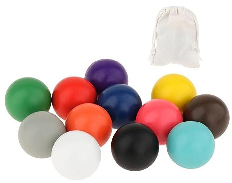 MagiDeal 12x Montessori-Holzkugeln, Regenbogenkugel-passende Bausteine, lustige Kinderspielzeuge, Lernspielzeug, Vorschul-Lernmaterial für Kinder