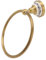 Handtuchring, Antiker Messing Badezimmer Handtuchhalter Ring Edelstahl Wandmontage Handtuchstange mit Porzellansockel für Bad und Küche(Gold)