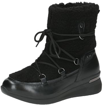 Caprice Damen Warmfutter 9-26222-43 Mode-Stiefel, Black Comb, 39 EU Weit
