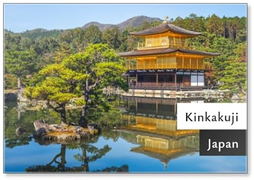 Kinkakuji at Rokuonji, Goldener Pavillon in Kyoto, Kühlschrankmagnet