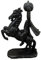 Memmyly Kopflose Reiter-Statue, Kunstharz, kopfloser Reiter, Halloween-Dekoration, Statue, Zwerg, Gartenstatue, 36 cm (Schwarz, Einheitsgröße)