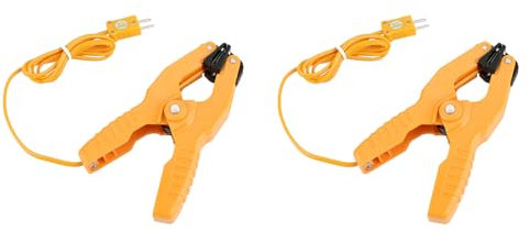 HT-05 K Type Temperature Lead Pipe Clamp -40℃ to 200 ℃ Clamp Shape Design Thermocouple Sensor for Industrial Temperature Measurement