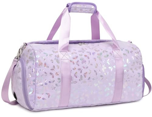 Bambina Tote da Palestra Peluche Borsa Sportiva e Viaggio Bambini Farfalla Borsa da Danza Bambina Borsa da Balletto per Bambina Borsa da Viaggio Borse Sportive da Ginnastica