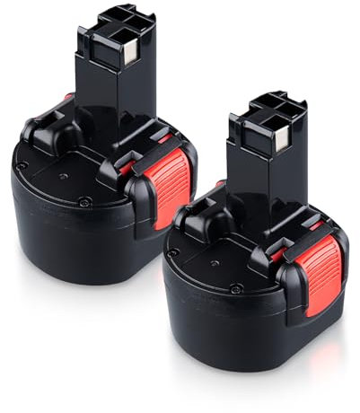 DASNITE 2Stück 4,8Ah Ersatzakku für Bosch Akku 9,6V BAT048 PSR 960 BAT100 BAT119 BPT1041 2607335272 2607335461 GSR 9.6VE-2 GSR 9.6-2 23609 32609-RT 4800mAh NI-MH Ersatzakku für Bosch 9,6V Akku