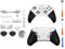 Hzxkqmil Ersatz-Schale Front/Rückseite Gehäuse-Kit für Xbox Elite Controller Series 2 - Core Edition Weiß, Inklusive D-Pad-Joysticks LB RB Auslöser Knöpfe ABXY Tasten Zubehör