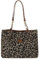 JABALUX Leo Tasche Damen-Shopper Bag Leoprint Handbags for Women Leoparden Shopper Tasche Damen Groß Leopardenmuster Handtasche Schultertasche Damen Gross Tote Bag (Schwarz)