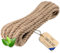 Creative Deco 15m Corde de Jute Epaisseur 20mm | Personnalisation Possible Tous Les 5m | Corde Solide et Durable | Torsadé en Fibres Naturelles | Bricolage, Balustrade, Jardin et Maison