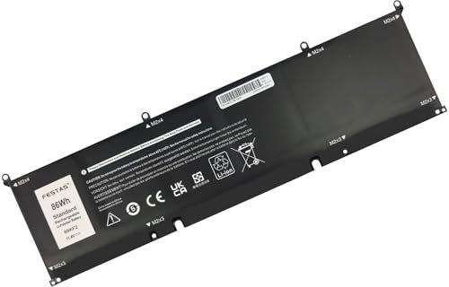 86Wh 11.4V 69KF2 Batterie Compatible avec Dell XPS 15 9500 Precision G15 5550 5510 5511 5515 5520 Alienware M15 R3 R4 M17 R3 R4 Series DVG8M P8P1P M59JH 70N2F 8FCTC P91F P45E