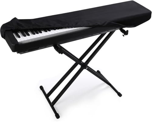 AWOGIPD Housse pour Piano 61 Touches, Housse de Protection Clavier Antipoussière, Piano numérique Antipoussière Couverture, Couverture du Piano avec Cordon, 98x42x19cm