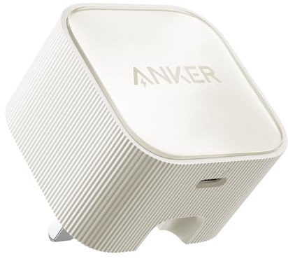 Anker 30W Nano USB-C Charger with Foldable Plug, PIQ 3.0 and PPS Fast Charging, for iPhone, Pixel, Samsung, iPad and More (White)