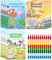 RFBEUTEL 12 Mini Malbücher für Kinder Jungen & Mädchen Mitgebsel Gastgeschenke für Kindergeburtstag Hochzeiten Aktvitätsbücher Kindergarten Partyüberaschungstüten