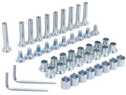 Steowsey Inline Skate Achsen Abstandshalter Distanzschraube, Skate Rad Lager Distanzscheibe, Rollschuh Skate ZubehöR Teile mit Achsen und Achsen Schrauben und SchraubenschlüSsel,A