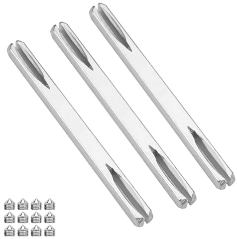 eupdd 3 Stück Türgriff Spindelstange: 160mm Befestigungsstift Türgriff, Türbeschlag Vierkant Stift, Ersatz Vierkantstift, Massivstahl Verzinkt für Innentüren und Außentüren