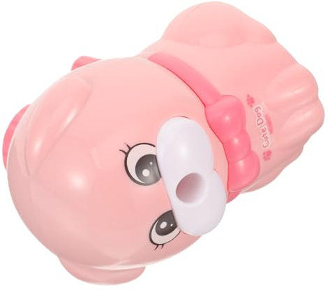 jojofuny Handkurbel Bleistiftschärfer im Cartoon Hundedesign für Tragbarer Anspitzer mit Großem Auffangbehälter für Schule und Zuhause für Jungen und Mädchen