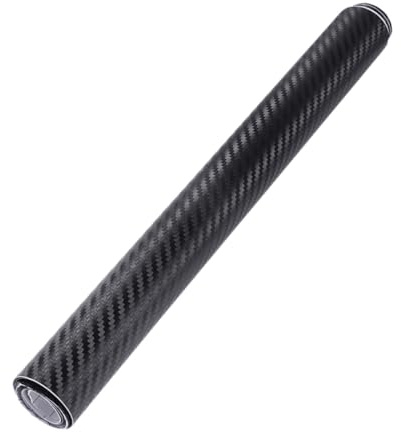 Yardwe 2 Rollen Carbon Folie Auto Seitenaufkleber Schwarz Selbstklebend PVC Auto Tür Schutzstreifen Fahrzeug Dekor für Individuelle Fahrzeuggestaltung