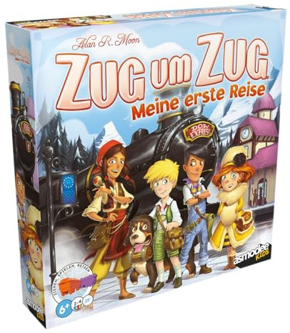 Asmodee, Zug um Zug – Meine erste Reise (Refresh), Kinderspiel | Kompetitives Strategiespiel für 2-4 Spieler, 25 Minuten, Brettspiel ab 6 Jahren, Deutsch