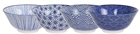 Nippon Blue Tayo-Schüssel-Set, 4-tlg.