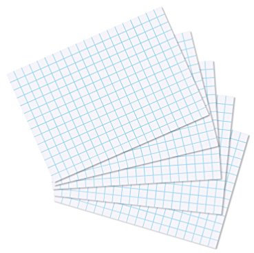 Herlitz Karteikarten, 170 g/m², holzfrei (1600 Stück, DIN A7 | weiß kariert)