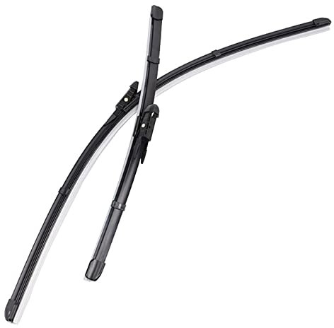 XUKEY Juego de 2 escobillas limpiaparabrisas delanteros para A3 8P1 8P7 8PA RS3 S3 2005-2013(60,96 cm + 48,26cm)