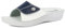 inblu Ciabatte Donna Anatomiche Pantofole Estive Fascia Strappo Regolabile Traspirante Morbide Aperta Linea Benessere VR0061 (Blu, 41)